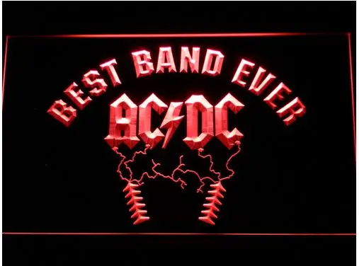

Best Band Ever ACDC beer bar pub LED Neon Sign vintage home decor