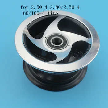 

3.00-4 3.50-4 4.10-4 4.10/3.50-4 9x3.50-4 tyre tire use 4 inch alloy wheel rim Keyway hub for Gas scooter bike motorcycle