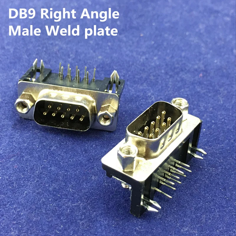 

DB9 Right Angle Male D-sub PCB Mount RS232 Serial Port Connector Socket Interface wholesale