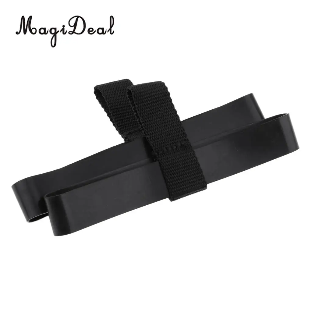 4 Pieces Durable Black Rubber 6L & 12L Scuba Diving Stage Tank Bottle Hose Retainer Band Loop Gear Accessories