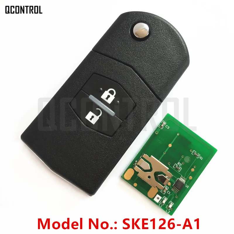 QCONTROL автомобиль дистанционного ключа подходит для MAZDA SKE126-A1 для M2 Demio M3 Axela M5 Premacy M6 Atenza M8 MPV Субару Outback