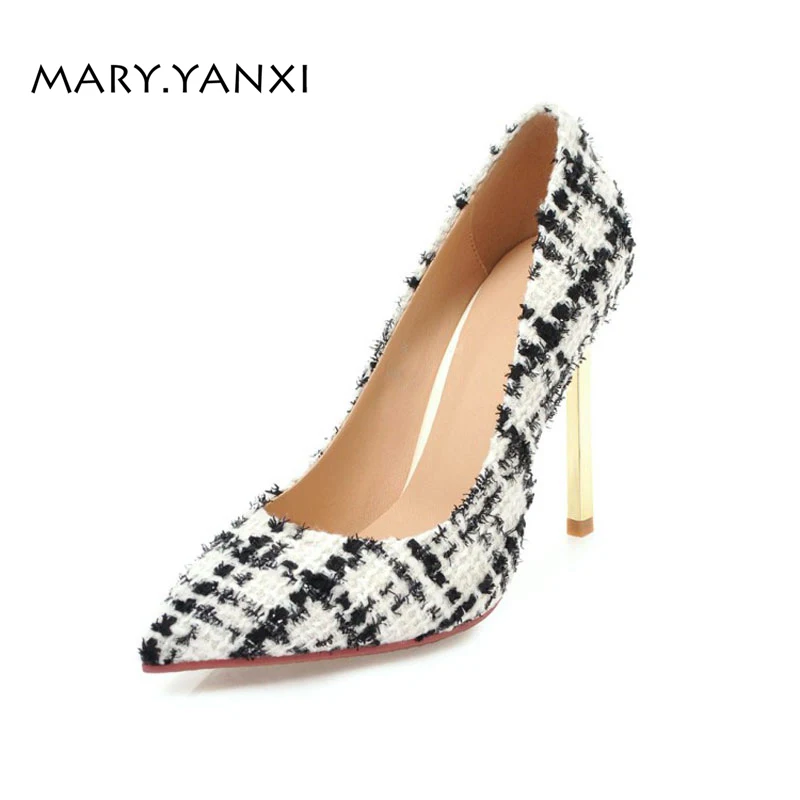 Spring/Autumn Women Pumps Lady Shoes Hemp Lattice Fashion Slip On