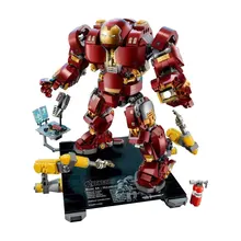 Мстители блок Marvel серии 1527 шт. Халк Игрушки с Бастером для детские Кирпичи Строительные блоки Совместимые Супер Герои наборы