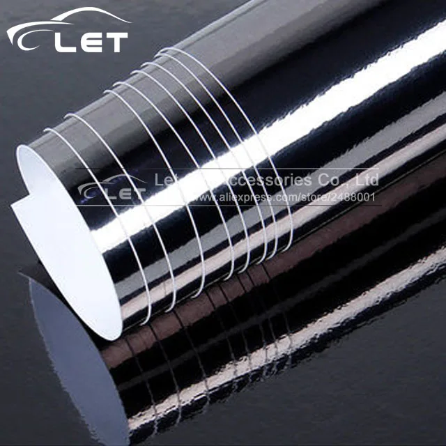 the newest high stretchable waterproof uv protected black chrome black decal sheet
