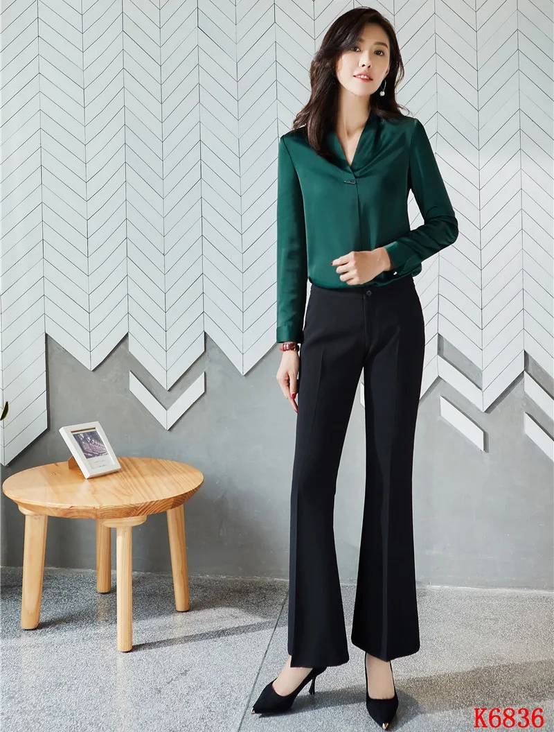 Formal Ladies Green Blouses \u0026 Shirts 