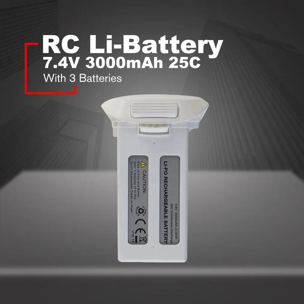 RC Li-battery 7,4 V 3000mAh 25C литиевая батарея аккумуляторная батарея для JJR/C X6 RC Дрон RC игрушки RC Дрон запасные части