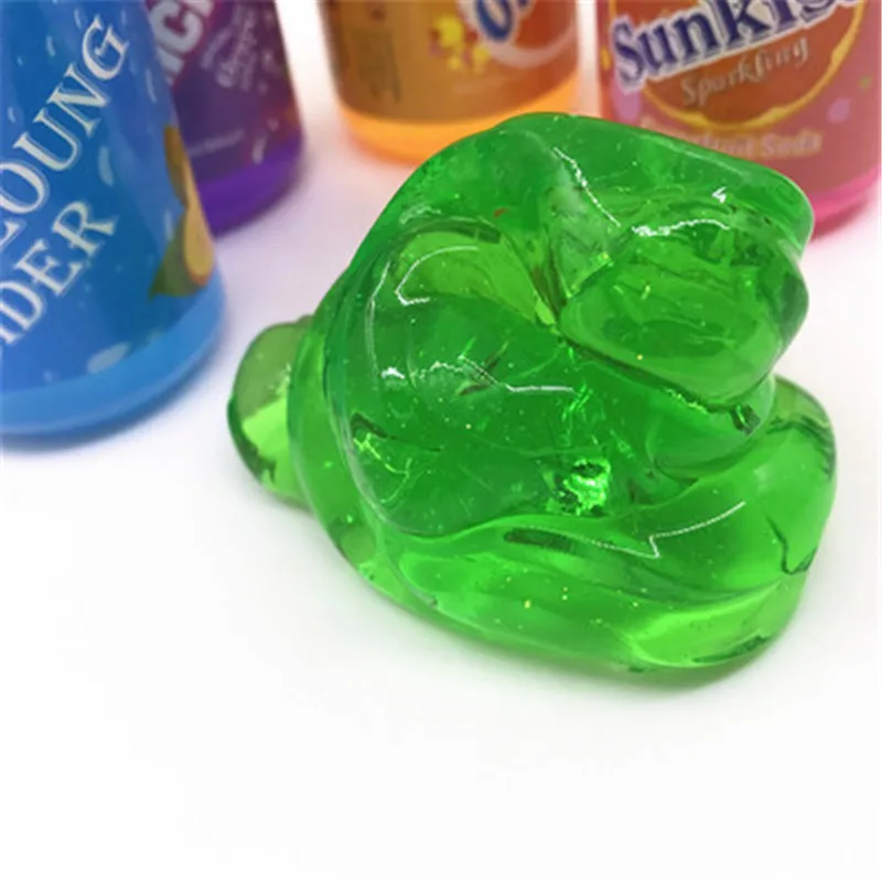 Кристалл слизи Diy лепка глина дуя пузырь пушистые пластилиновые игрушки для детей играть рука забавная прозрачная глина резинка подарок