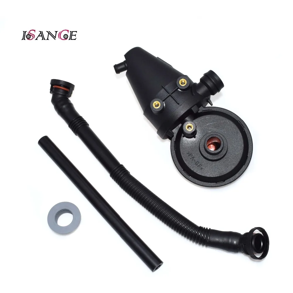 

ISANCE Crankcase Oil Separator PCV Vent Valve & Breather Hose & Gasket Kit For BMW E36 E39 M3 Z3 328i 528i 328is OE# 11151740393