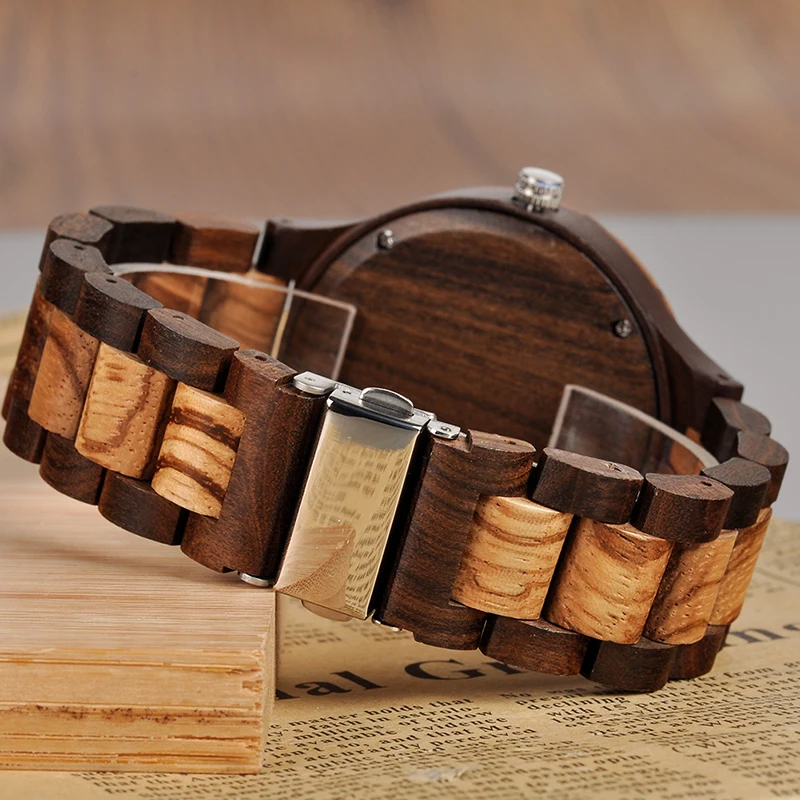 Customizable Bamboo Wrist Watch For Lovers or Family 6 Customizable Bamboo Wrist Watch For Lovers or Family 12