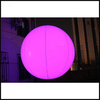 

Free shipment 2m Wholesale PVC inflatable LED balloon for decoration