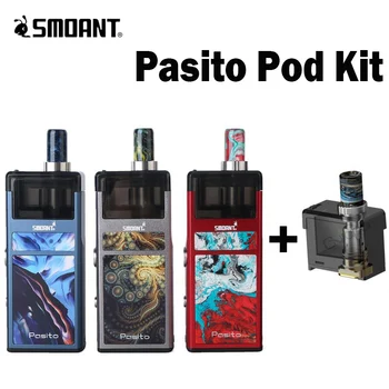 

Smoant Pasito Pod Kit 1100 mah & 3ml atomizer Top adjustable asirflow E cigarette vape pod kit vs frenzy kit