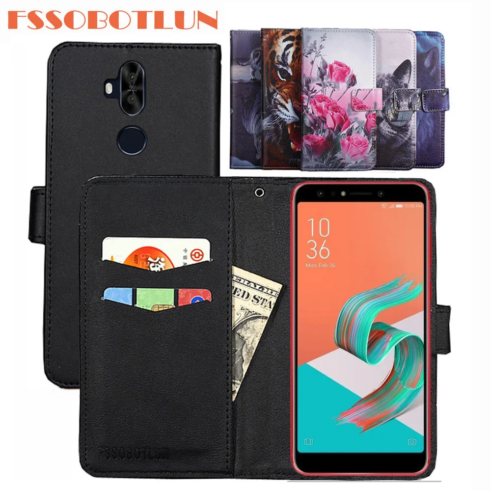 

9Colors For ASUS ZenFone 5 Lite 5Q ZC600KL Case PU Leather Retro Flip Cover Shell Magnetic Fashion Wallet Cases Kickstand Strap