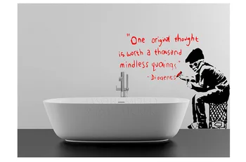 

2015 Home Decoration Banksy Style Wallpaper for Bedroom Adhesive Vinyl Wall Sticker Home Dercoration70*80CM