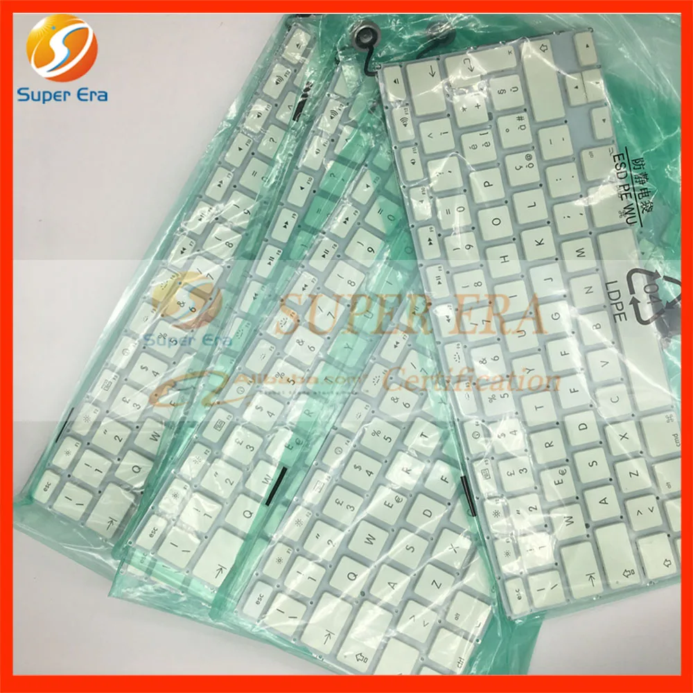 

5pcs/lot perfect Italian IT Italy keyboard for macbook 13.3'' A1342 late2009 mid2010year