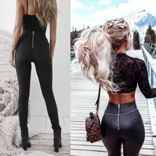 Womens Lady Leather Sexy Skinny Stretch Slim High Waist Trousers Pencil Pants CA Womens Lady Leather Sexy Skinny Stretch Slim High Waist Trousers Pencil Pants CA