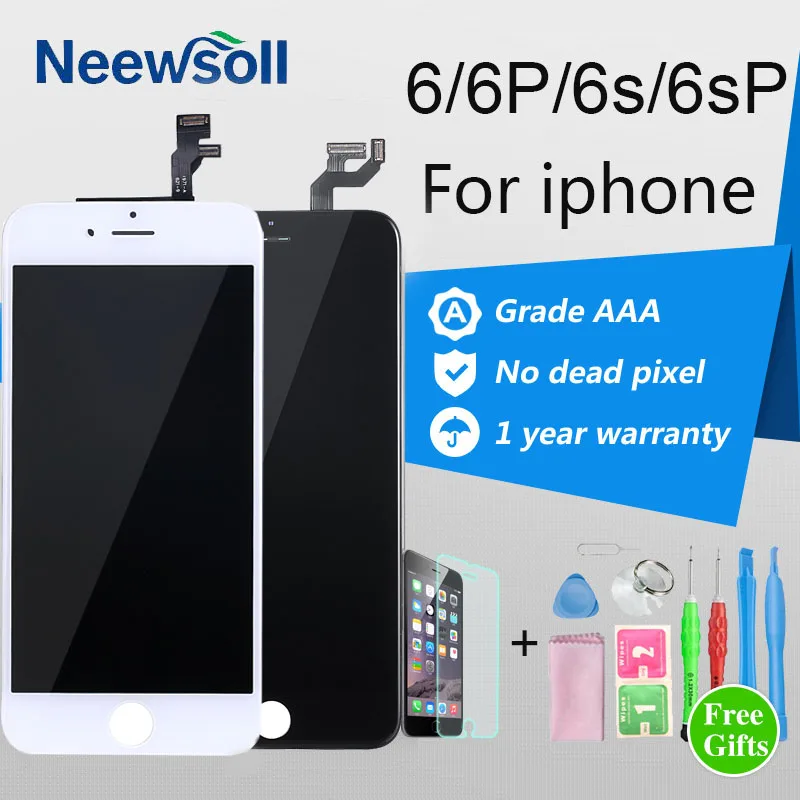 

Neewsoll Grade AAA+ LCD Display For iPhone 6 6S Plus LCD Touch Screen Digitizer Assembly Display Replacement No Dead Pixel