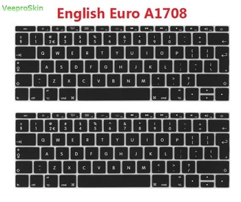 

EU Layout Keyboard Cover for MacBook Pro 13 Inch 2017 & 2016 Release A1708 No Touch Bar & For MacBook 12 Inch A1534 Skin