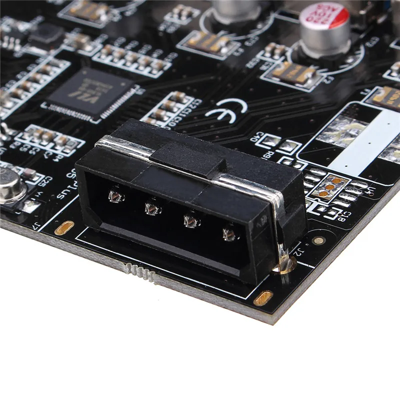 4 puertos USB 3,0 PCI-E adaptador de tarjeta de expansión 4 pines conector de alimentación para componentes de ordenador de escritorio añadir en tarjetas 4 puertos USB 3,0 PCI-E adaptador de tarjeta de expansión 4 pines conector de alimentación para componentes de ordenador de escritorio añadir en tarjetas