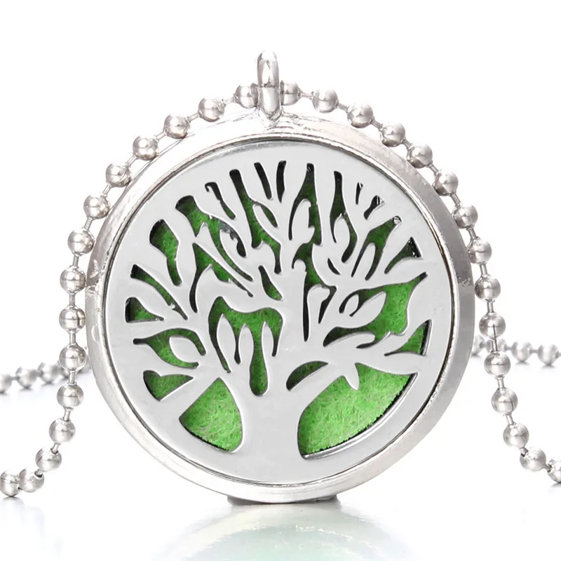 

Aroma Diffuser Necklace Magnetic Stainless Steel Aromatherapy Essential Oil Diffuser Perfume Locket Pendant Jewelry With Pads