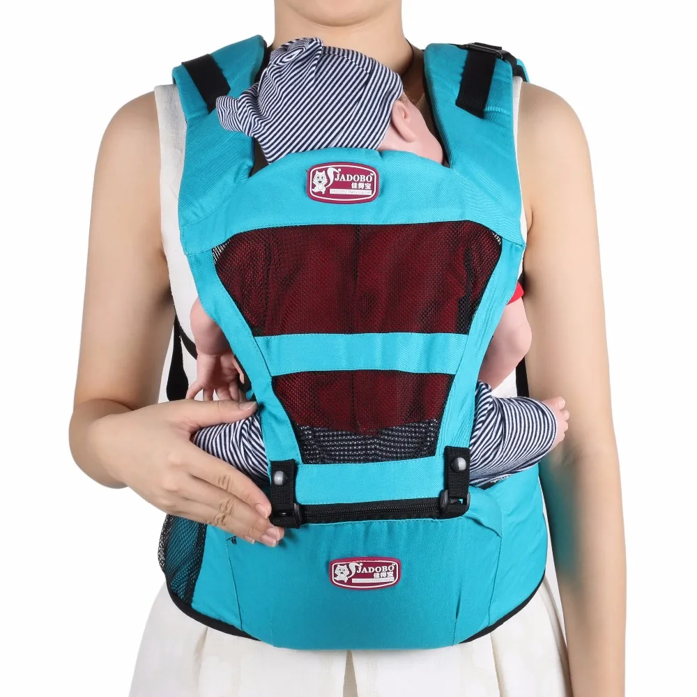 3 30 months Baby Carrier Backpacks Waist stool triangle labor saving Net yarn breathable