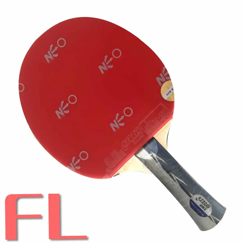 FL long handle Профессиональная комбинированная ракетка DHS POWER. G9 PG9 с NEO Hurricane3 и 729-08 - Цвет: FL long handle