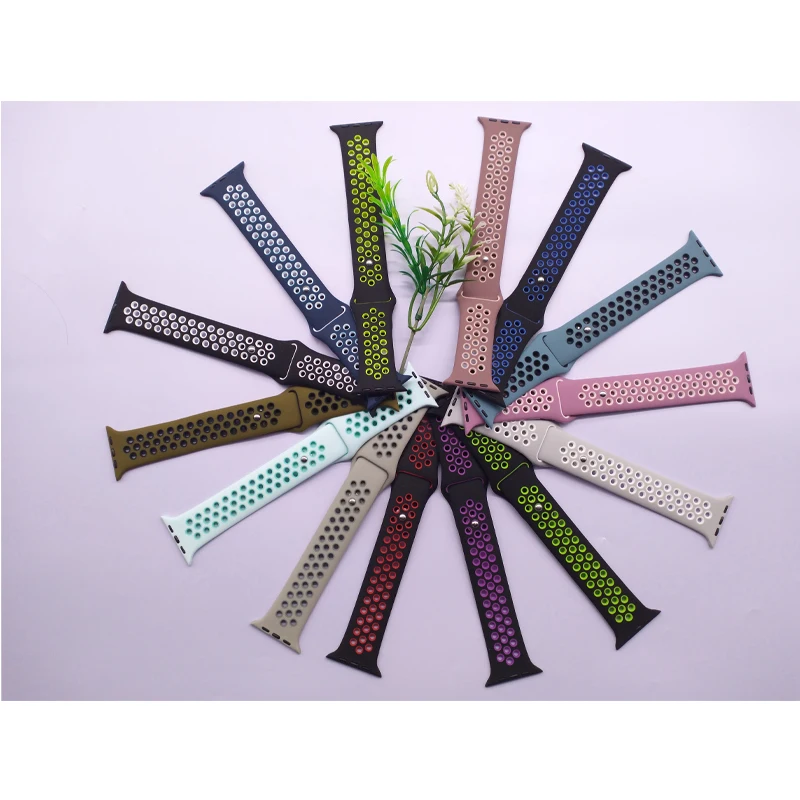 

Sport silicone strap for Apple watch 4 band 44mm 40mm correa apple 42mm 38mm iwatch band rubber bracelet belt Watch Accessories