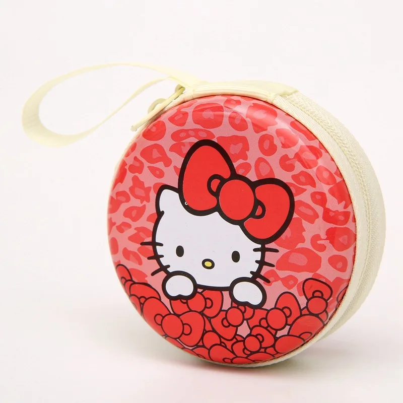 

Hello Kitty Cartoon Coin Purse Candy Color Children's Wallet  Earphone Organizer Storage Box Headset