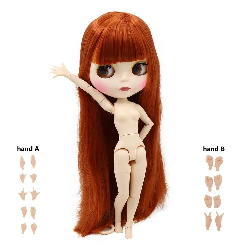 Blyth кукла ледяная 1/6 шарнир тело DIY обнаженные игрушки BJD модные куклы девушка подарок Специальное предложение на продажу с ручной набор A& B - Цвет: 280BL232MSM