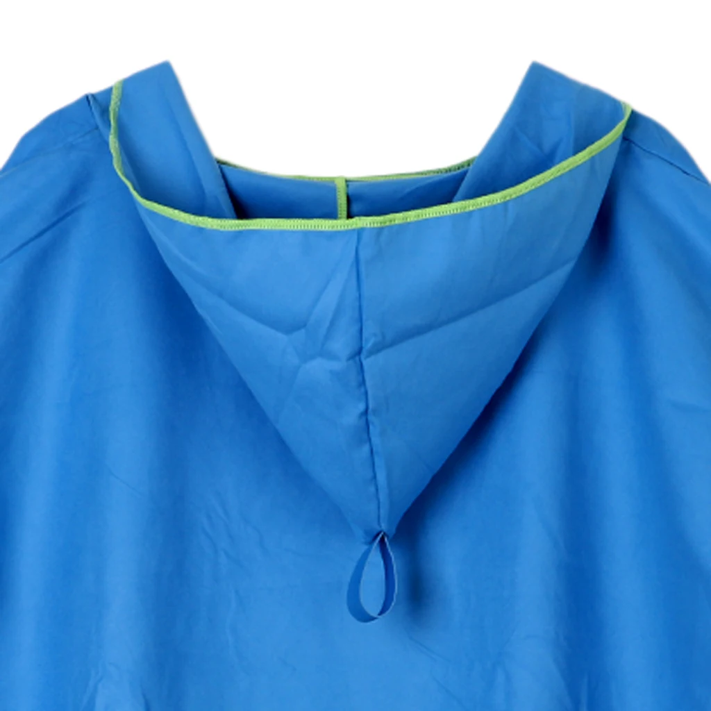 Unisex Mens Womens Surf Beach Swimming Poncho Wetsuit Changing Robe Towel & Hood for Swim Pool Kayak Kite Surf - Choose Colors