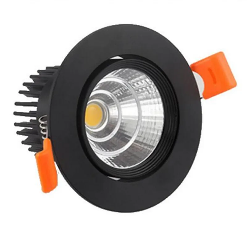 Новейший светодиодный вниз светильник s7w 10w 15w 25w 30w Dimmable COB Встраиваемый точечный s