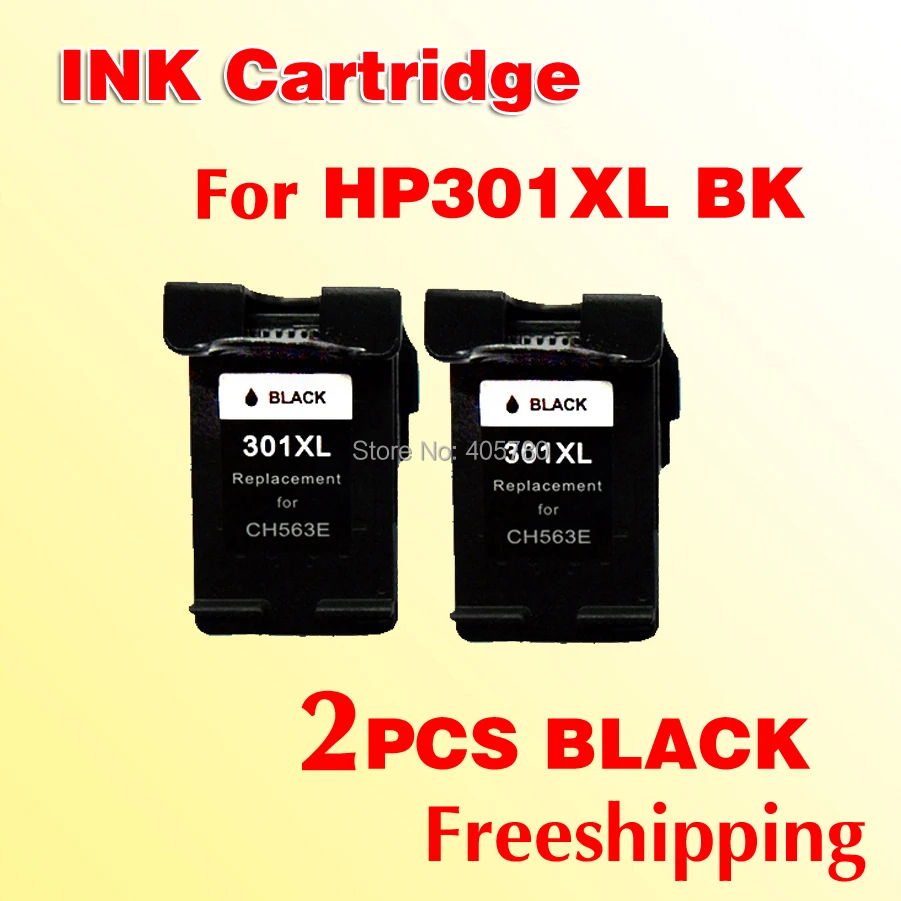 

2pk black ink cartridge compatible for HP 301 301XL Deskjet 1000 1050 2000 2050 J410a J510a