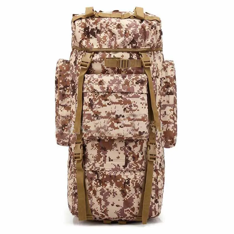 Большой объем 65л Тактический наплечный рюкзак открытый охотничий страйкбол винтовка пистолет переносная сумка на плечо походная спортивная сумка 75 см - Цвет: Digital Desert