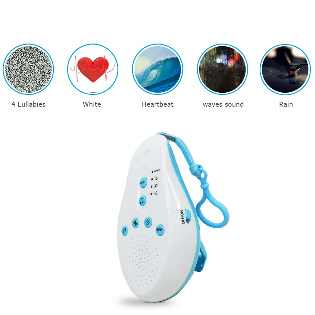 Baby Newborn Sleep Soothers Sound Nursery Machine Infant Toddler Blue