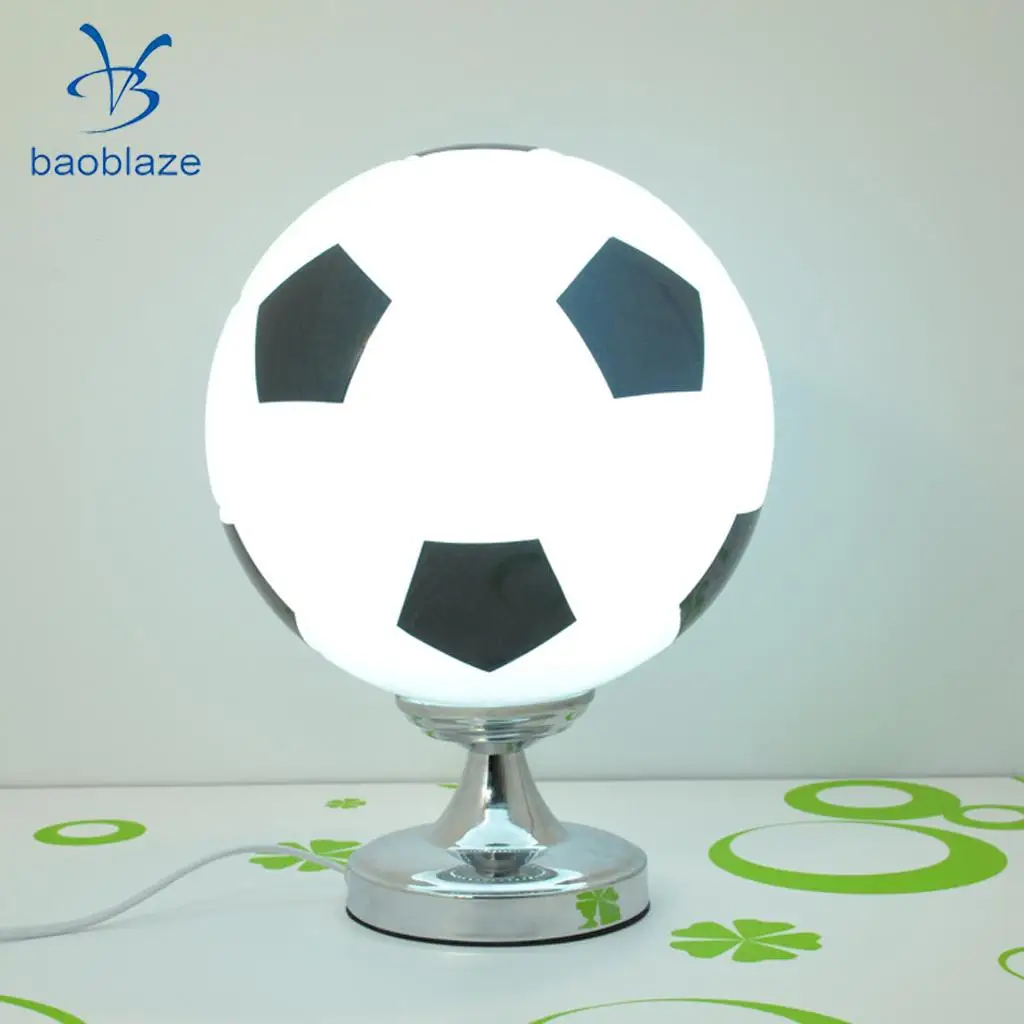 

Creative Football Soccer Ball Desk Table Lamp Bedside Lamp Bedroom Decor 220V UK Plug