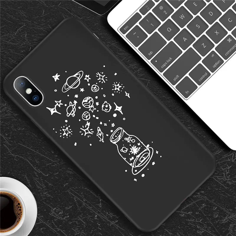 Ottwn силиконовый чехол для телефона для iphone X XS XR Xs Max 8 7 6 6s 5S SE Love Heart Space Stars Мягкий ТПУ чехол s для iphone 7 задняя крышка - Цвет: 3445