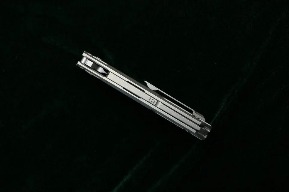 Зеленый шип SNECX BUSTER складной нож M390 лезвие TC4 титановая ручка медная прокладка для наружного кемпинга нож для фруктов EDC инструмент