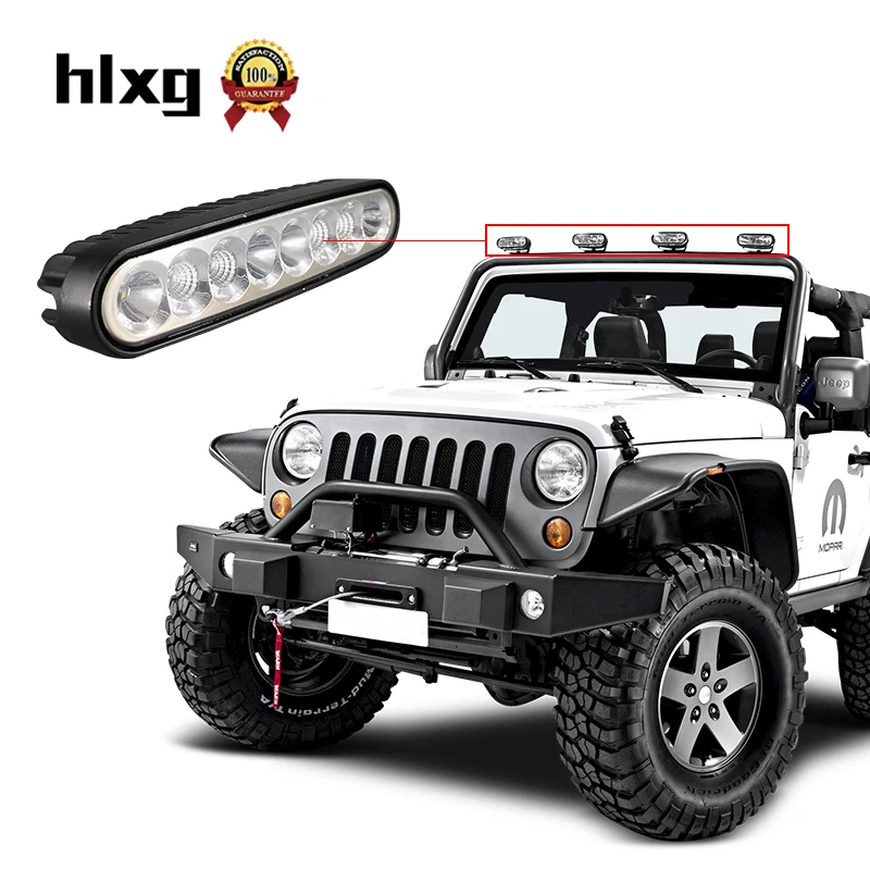 Hlxg 2 шт. 12v светодиодный рабочий светильник бар Точечный луч Combo Грузовик Мотоцикл