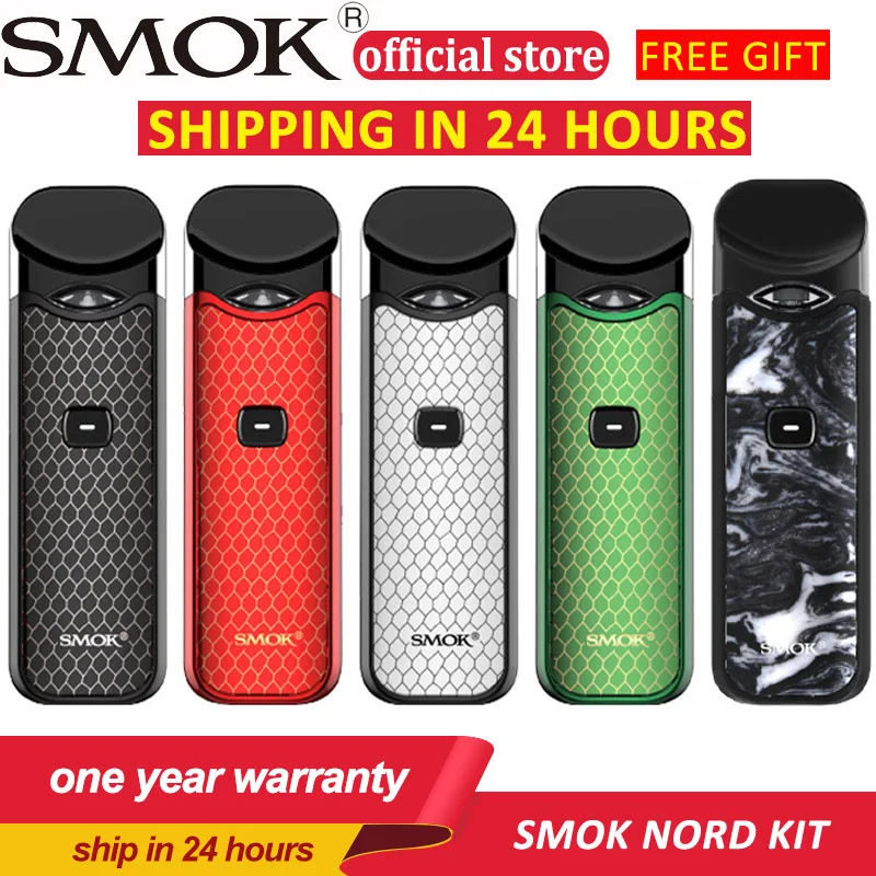 In stock!! Smok Nord Pod vape Kit with 1100mAh Battery 3ML