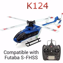 Rc Heliocpter K124 6CH Brushless motor 3D 6G System with FUTABA S FHSS RC Helicopter RTF