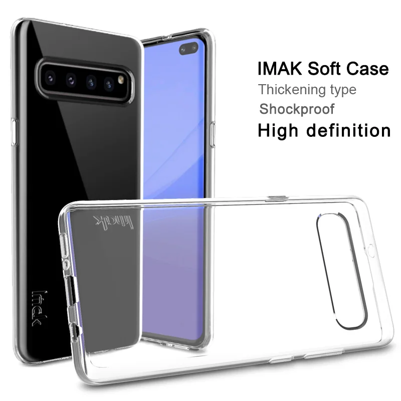 

For Samsung Galaxy S10(5G) Case IMAK UX-5 Series Clear Soft TPU Back Shockproof Thickening Cover Skin Case For Galaxy S10(5G)