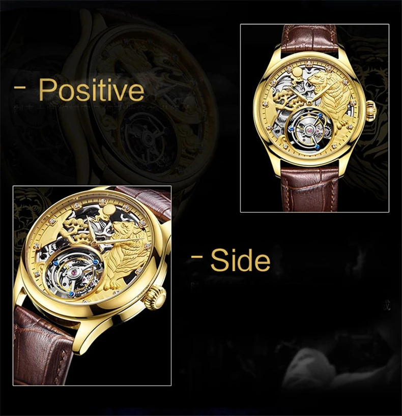 Tourbillon механические часы мужские Лидирующий бренд часы сапфировые зеркальные ручной обмотки полый движение мужские Т-образные часы