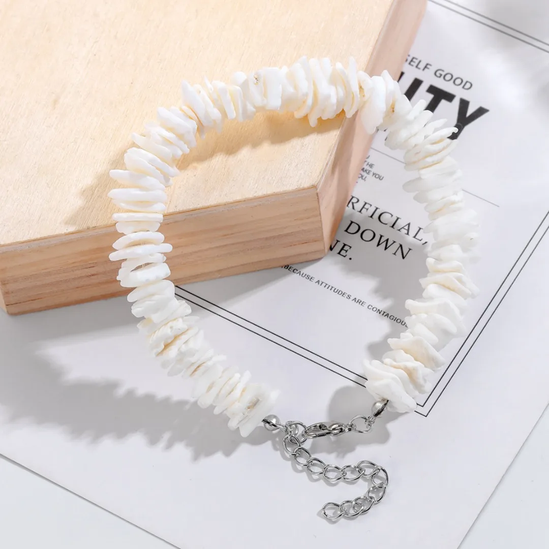 

Bohemian Cowrie Shell Bracelet Bangle For Women Men Sweet Couple Lover Conch Shell Pieces Charm Bracelet Jewelry Pulseira