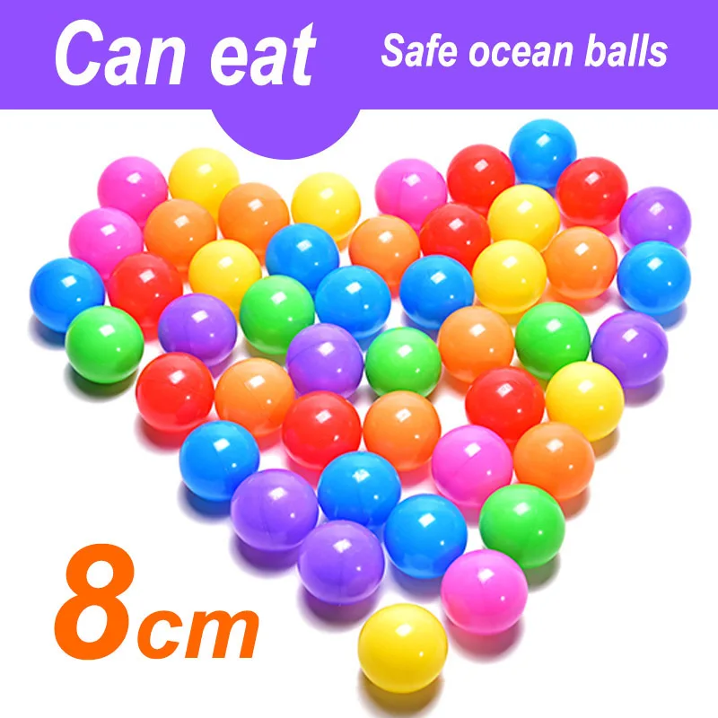 

8cm/7cm/5.5cm Ocean Wave Balls Eco-Friendly Colorful Ball Soft Plastic Ocean Ball Funny Baby Kid Swim Pit Toy Water Pool 100PCS