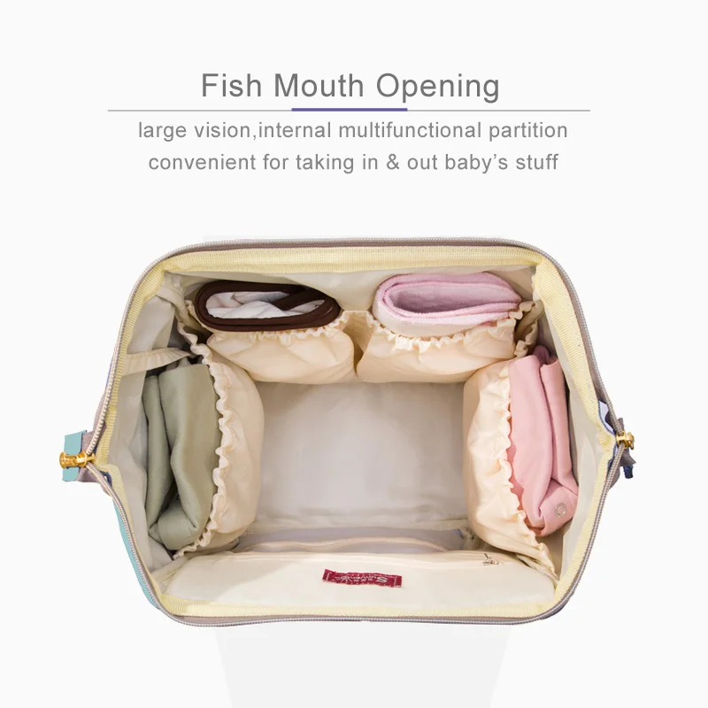 SUNVENO de momia maternidad pañal bolso de bolsa de viaje Mochila De cochecito de bebé, bolsa de bebé pañal mochila - 4