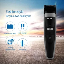 CkeyiN профессиональная моющаяся машинка для стрижки волос мощная бритва триммер для бороды перезаряжаемая универсальная Парикмахерская Машинка для стрижки волос титановое лезвие
