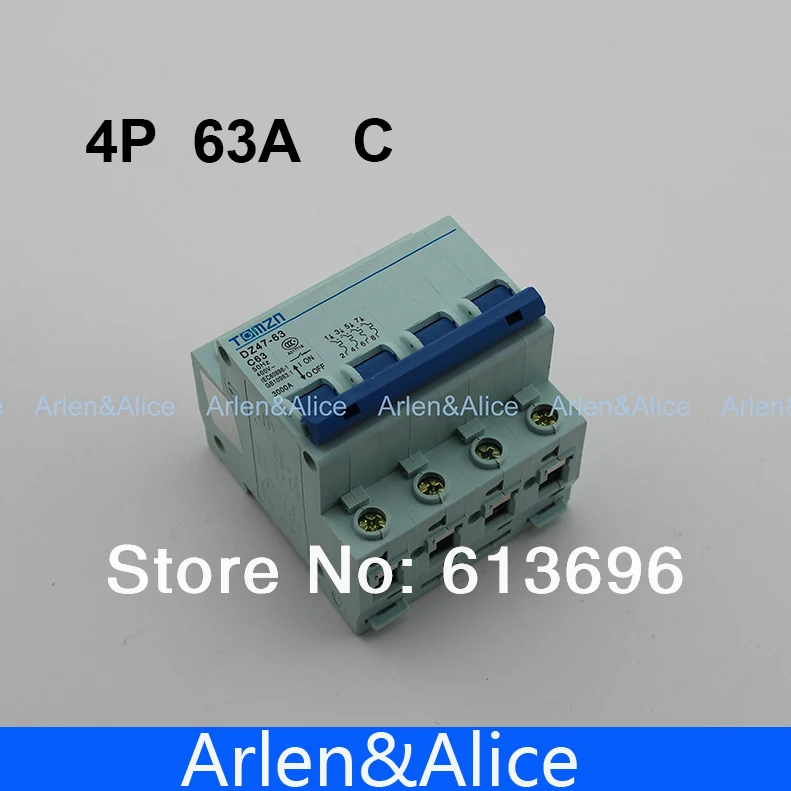 4 P 63A 240V/415V автоматический выключатель MCB C Тип полюса | Обустройство дома