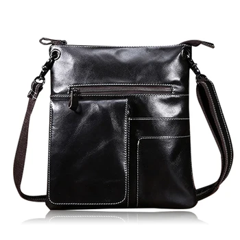 

New Genuine Leather Crossbody Men Messenger Bag Cowskin Male Small Man Flap Fashion Shoulder Bags Men's Travel New Handbags