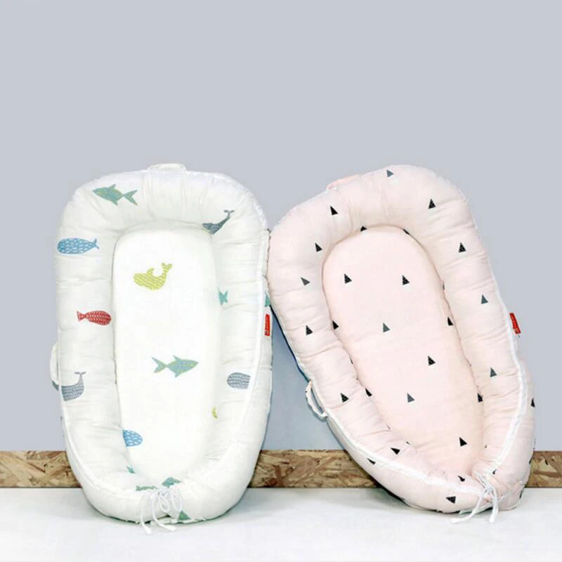 Baby Nest Bed Crib Convenient Small Bed Full Gauze Ccradle Newborn