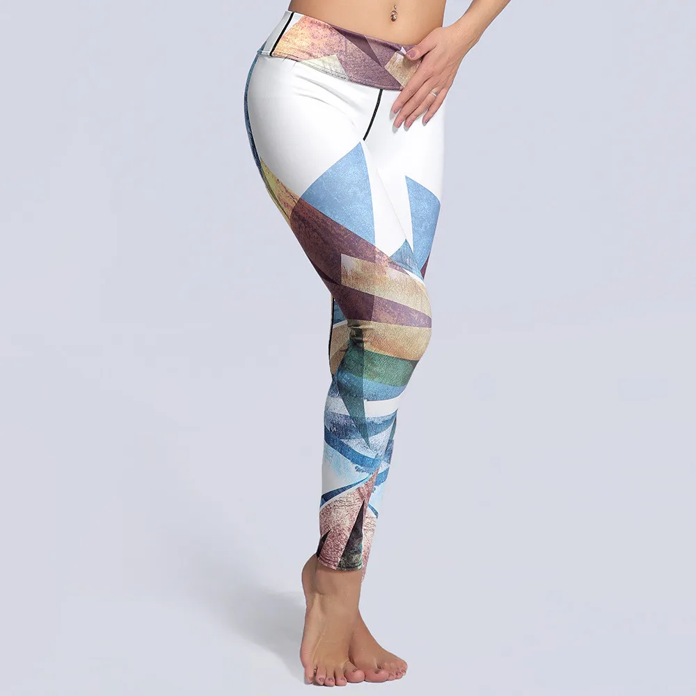

Women Flexible Colorful Triangle Tight Pants Workout Gym Training Running Yoga Sport Fitness Exercise Leggings Dropshipping