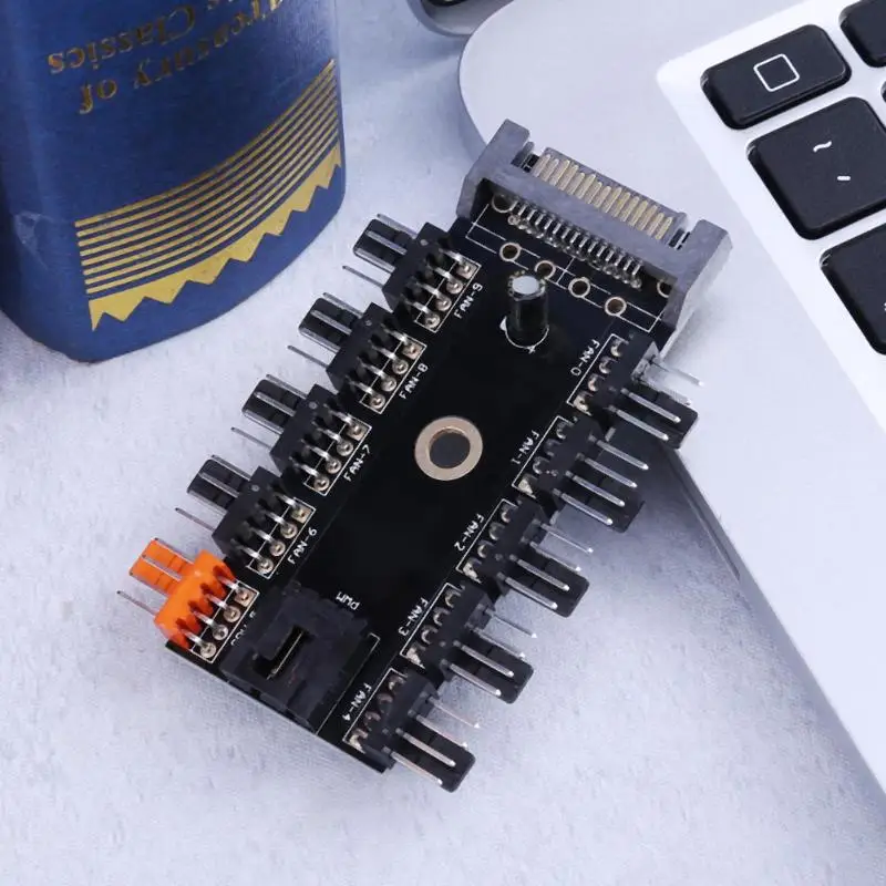 SATA порт 11 Способ охлаждения компьютера вентилятор 4pin кабель питания удлинитель